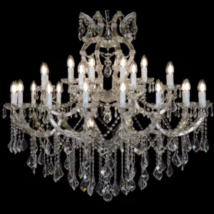 Klasyczna lampa kryształowa z kolekcji Maria Teresa, żyrandol kryształowy
