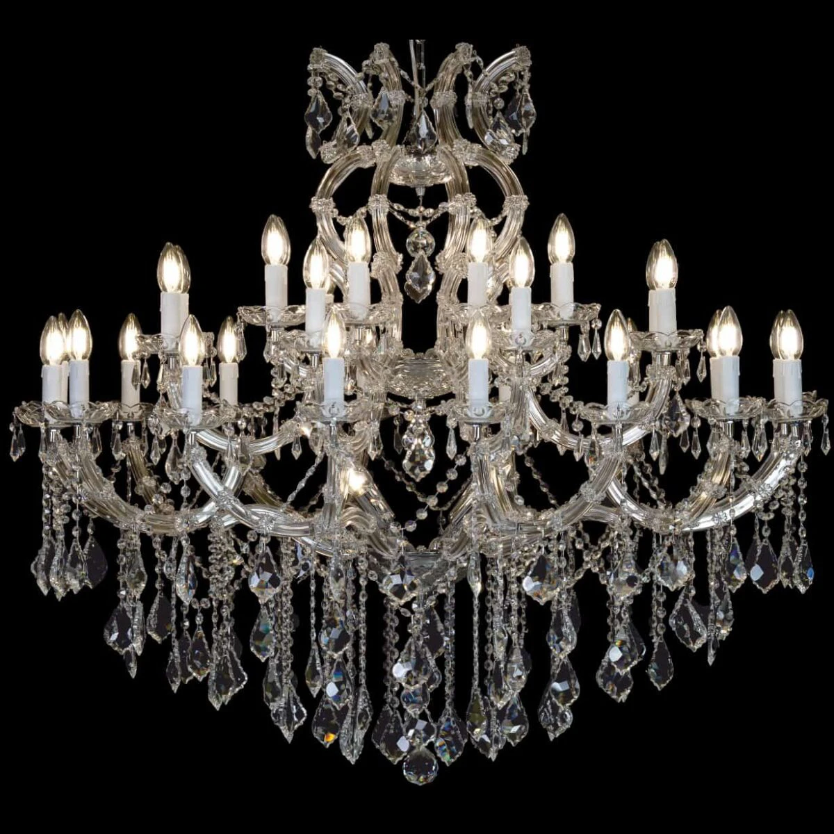 Klasyczna lampa kryształowa z kolekcji Maria Teresa, żyrandol kryształowy
