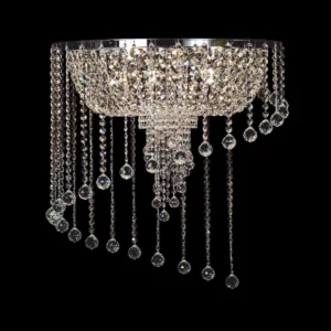 Klasyczny żyrandol typu Plafon do niskich pomieszczeń, kryształowy plafon 60 cm