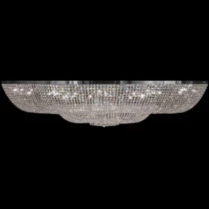 Klasyczny żyrandol typu Plafon do niskich pomieszczeń, kryształowy plafon 240 cm