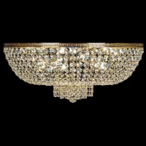 Klasyczny żyrandol typu Plafon do niskich pomieszczeń, kryształowy plafon 100 cm