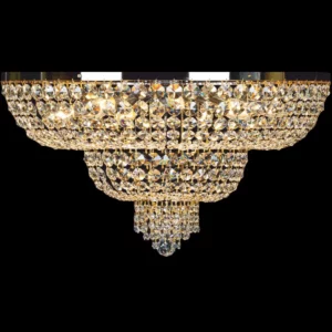 Klasyczny żyrandol typu Plafon do niskich pomieszczeń, kryształowy plafon 70 cm