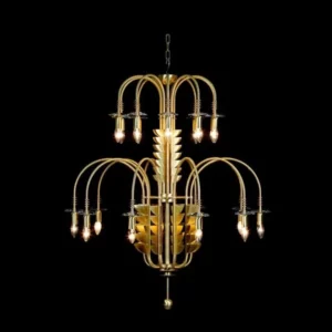 Klasyczna lampa mosiężna - Żyrandol Husaria HU/10+10/100