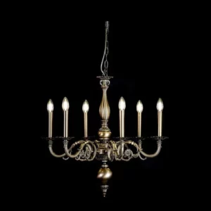 Klasyczna lampa mosiężna - Żyrandol LG/6/70/70