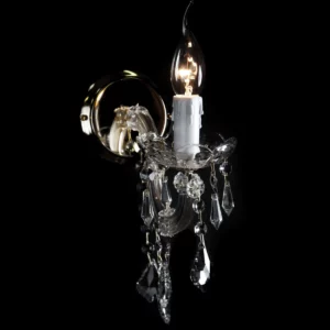 Klasyczna lampa kryształowa z kolekcji Maria Teresa, kinkiet kryształowy
