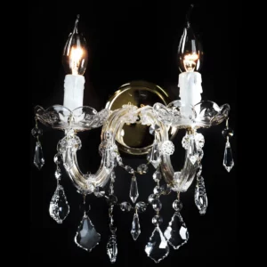 Klasyczna lampa kryształowa z kolekcji Maria Teresa, kinkiet kryształowy