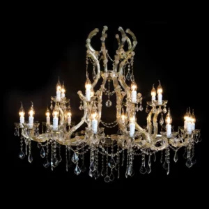 Klasyczna lampa kryształowa z kolekcji Maria Teresa, żyrandol kryształowy