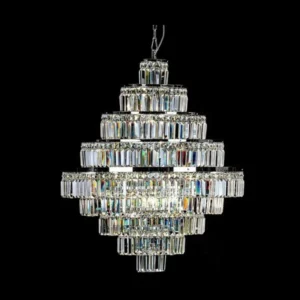 Nowoczesny, elegancki żyrandol kryształowy z kolekcji Modeo