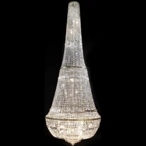Ekskluzywna, pałacowa lampa z kolekcji Paris, kryształowy żyrandol 90 cm