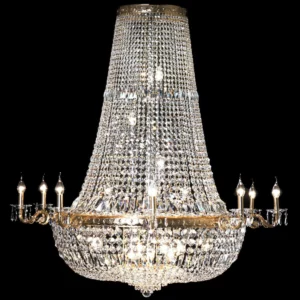 Ekskluzywna, pałacowa lampa z kolekcji Paris, kryształowy żyrandol 130 cm