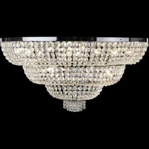 Klasyczny żyrandol typu Plafon do niskich pomieszczeń, kryształowy plafon 100 cm