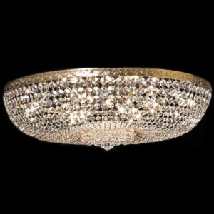 Klasyczny żyrandol typu Plafon do niskich pomieszczeń, kryształowy plafon 110 cm