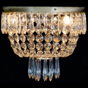 Klasyczny żyrandol typu Plafon do niskich pomieszczeń, kryształowy plafon 30 cm
