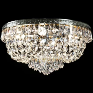 Klasyczny żyrandol typu Plafon do niskich pomieszczeń, kryształowy plafon 40 cm