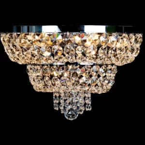 Klasyczny żyrandol typu Plafon do niskich pomieszczeń, kryształowy plafon 40 cm
