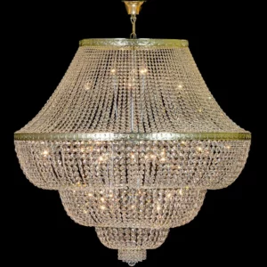 Ekskluzywna, pałacowa lampa z kolekcji Paris, kryształowy żyrandol 130 cm