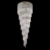 Lampa z kolekcji Spirala, spiralny kryształowy żyrandol 400cm