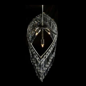 Kolekcja lamp klasycznych - Żyrandol kryształowy, łódka zamknięta ŁZ/60/20/17/KS