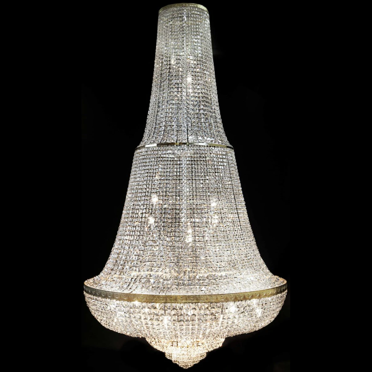 Ekskluzywna, pałacowa lampa z kolekcji Paris, kryształowy żyrandol 120 cm